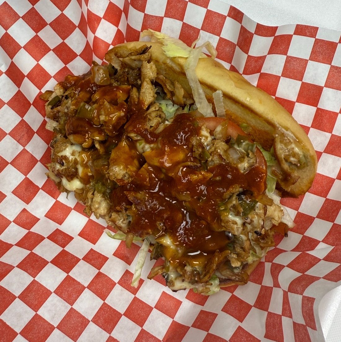 Chicken Chipotle Philly Cheesesteak.